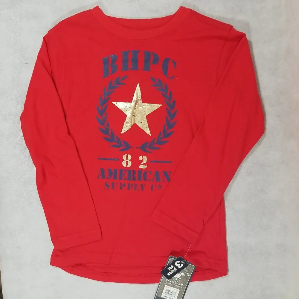 Beverly Hills Polo Club Boys Size 5/6 Bomber Vest‎ Jogger Long Sleeve Pant Set